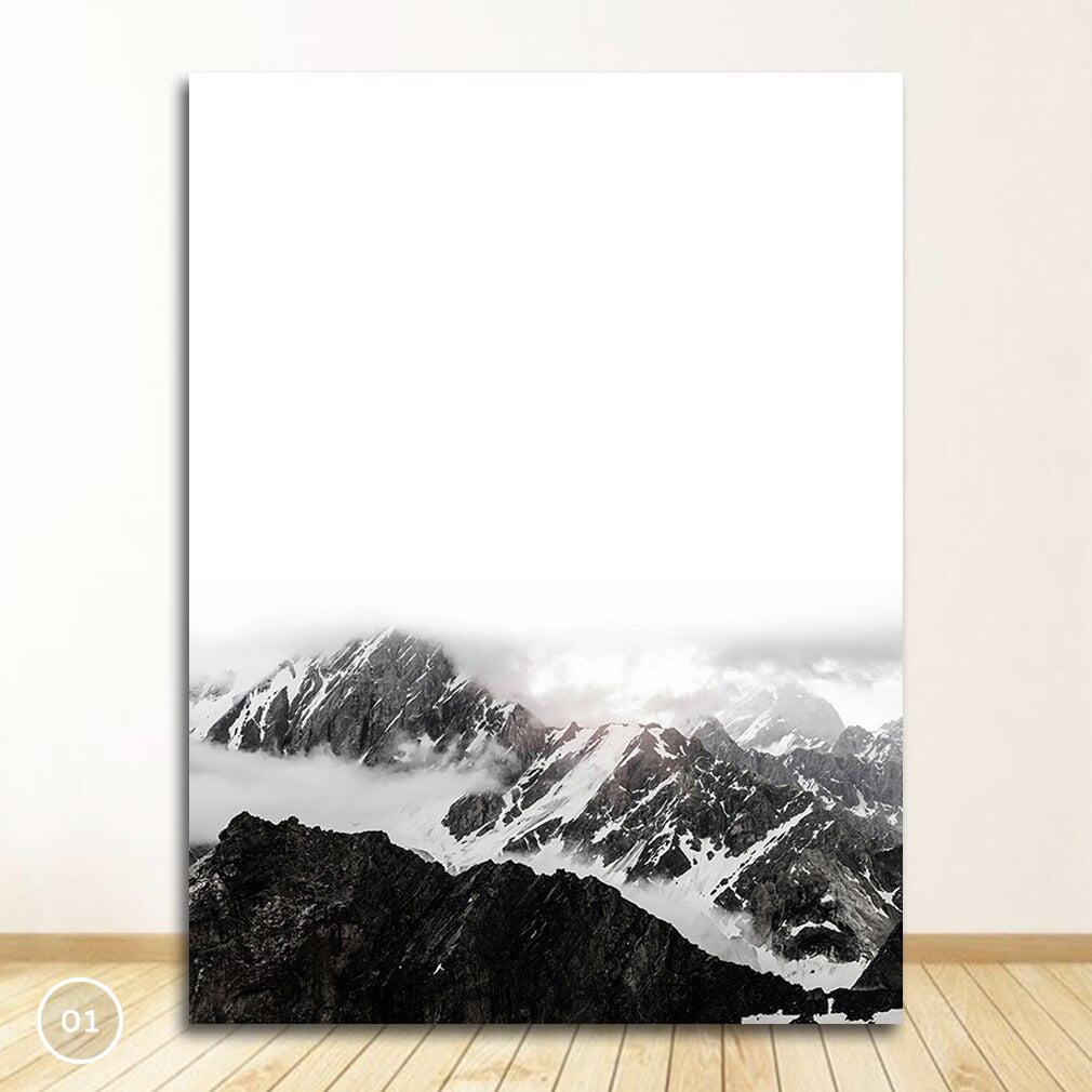 Inspirational Nordic Deer Landscape Wall Art Fine Art Canvas Prints Wilderness Pictures Meaningful Life Quotes Posters For Living Room