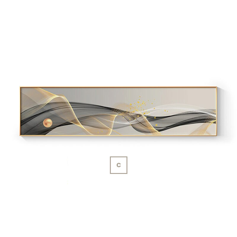 Modern Abstract Flowing Landscape Wall Art Fine Art Canvas Prints Wide Format Picture For Above The Bed Living Room Pictures For Above Sofa
