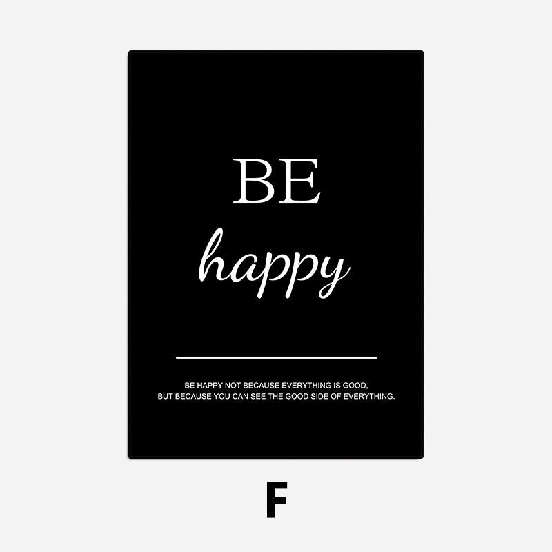 Work Hard Dream Big Never Give Up Inspirational Quotations Wall Art Canvas Prints Black White Stylish Motivational Posters For Home Office