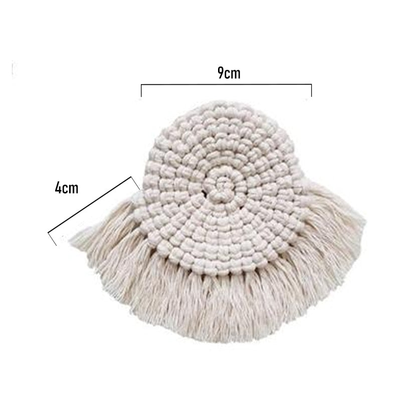 Hand Woven Coasters Naturally Inspired Coffee Table Coasters Non Slip Mats Creative Simple Essential Home Decor From NordicWallArt.com