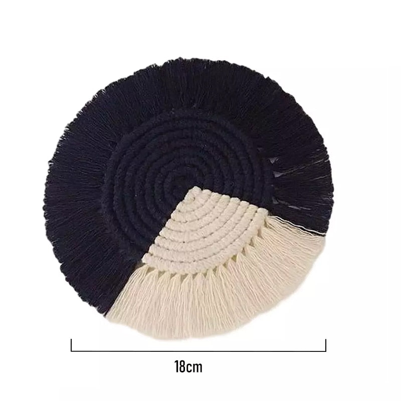 Hand Woven Coasters Naturally Inspired Coffee Table Coasters Non Slip Mats Creative Simple Essential Home Decor From NordicWallArt.com
