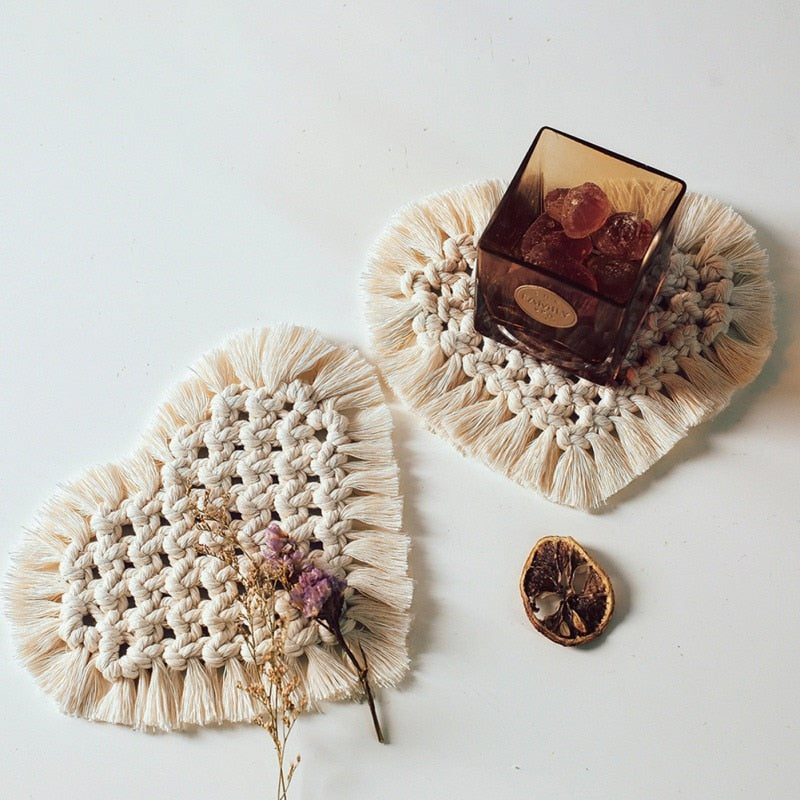 Hand Woven Coasters Naturally Inspired Coffee Table Coasters Non Slip Mats Creative Simple Essential Home Decor From NordicWallArt.com