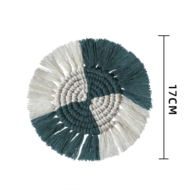 Hand Woven Coasters Naturally Inspired Coffee Table Coasters Non Slip Mats Creative Simple Essential Home Decor From NordicWallArt.com