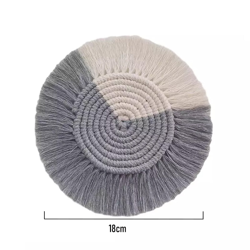 Hand Woven Coasters Naturally Inspired Coffee Table Coasters Non Slip Mats Creative Simple Essential Home Decor From NordicWallArt.com