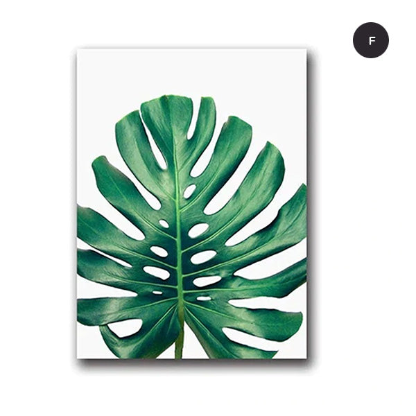 Tropical Palm Leaves Catching The Breeze Botanical Wall Art Nordic Style Fine Art Canvas Prints For Living Room Dining Room Modern Home Decor