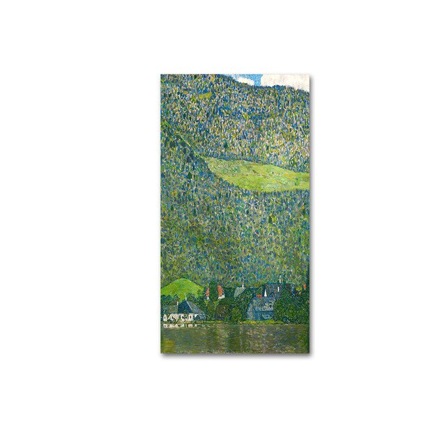 Famous Artists Wall Art Gustav Klimt Trees Paintings Fine Art Canvas Prints Classic Pictures For Modern Living Room Home Interior Decoration