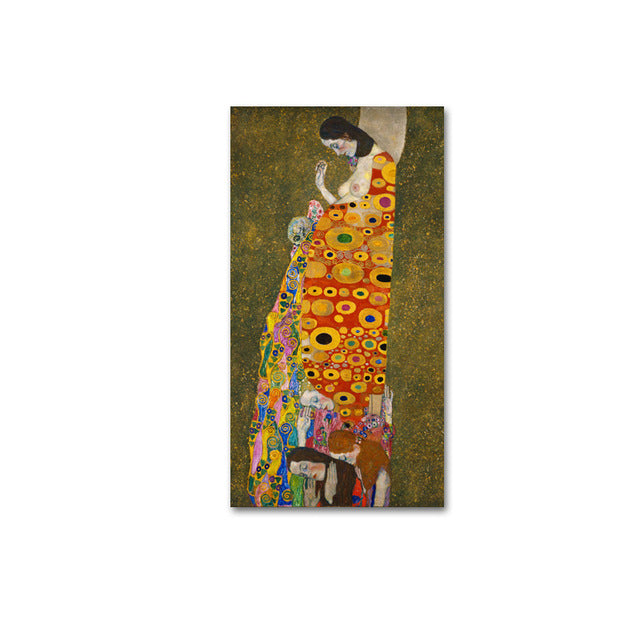 Famous Artists Wall Art Gustav Klimt Trees Paintings Fine Art Canvas Prints Classic Pictures For Modern Living Room Home Interior Decoration