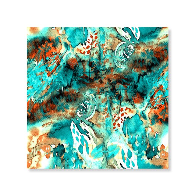 Abstract Floral Watercolor Wall Art Colorful Nordic Style Fine Art Canvas Prints Bright Pictures For Living Room Bedroom Modern Home Wall Decor