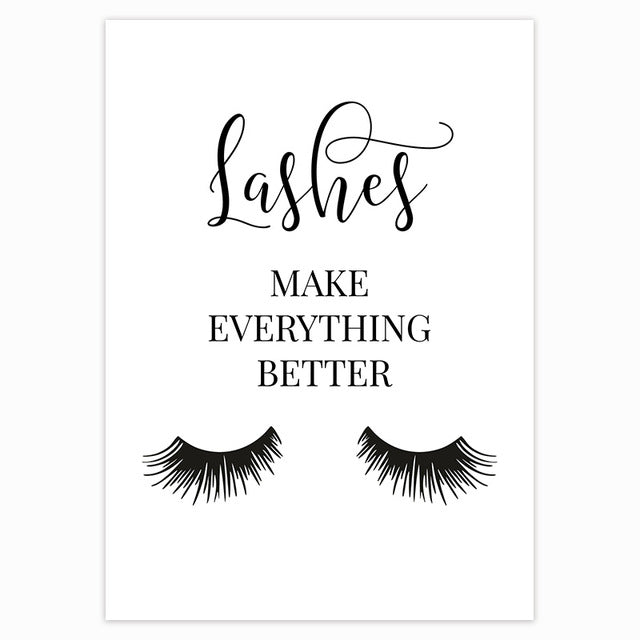 Modern Beauty Wall Art Posters Makeup Lipstick Lashes And Perfume Stylish Minimalist Nordic Style Salon Wall Art Fine Art Canvas Prints Bedroom Decor