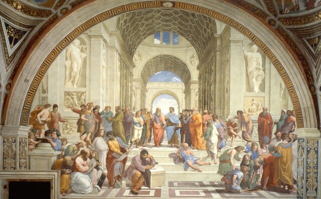 Famous Paintings Renaissance Art School Of Athens by Raphael Fine Art Canvas Print Classic Wall Art Picture For Living Room Bedroom Contemporary Home Decor