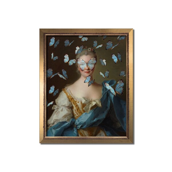 Retro Classical Abstract Portrait Wall Art Fine Art Canvas Prints Altered Vintage Gallery Pictures For Living Room Dining Room Contemporary Home Decor