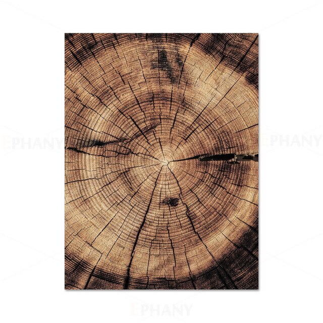 Wilderness Mountain Landscape Nordic Wall Art Wild Animals Forest Deer Rustic Wood Tree Rings Fine Art Canvas Prints Scandinavian Style Home Interior Decor