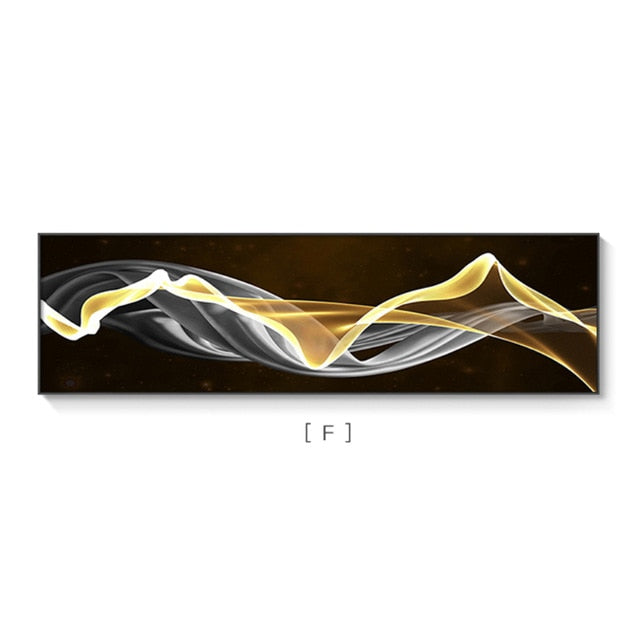 Abstract Flowing Silk Wide Format Wall Art Fine Art Canvas Prints Modern Pictures For Loft Apartment Living Room Above Sofa Wall Art Contemporary Home Decor