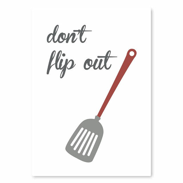 Kitchen Humour Wall Art Nordic Style Culinary Cooking Posters Fine Art Canvas Prints Cookery Baking Pictures For Cafe Kitchen Dining Room Wall Art Decoration