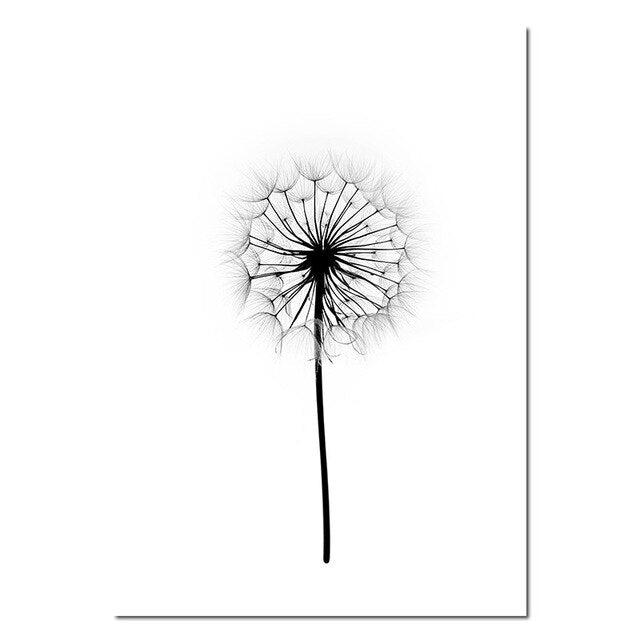 Simple Minimalist Inspirational Black White Wall Art Fine Art Canvas Prints For Living Room Bedroom Pictures For Scandinavian Style Home Interior Decor