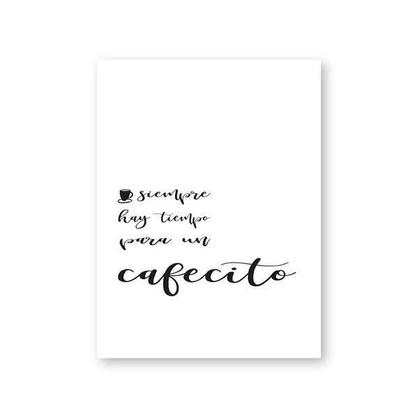 Siempre Hay Tiempo Para Un Cafecito Wall Art Spanish Cafe Shop Sign There Is Always Time For A Coffee Fine Art Canvas Prints For Kitchen Living Room Home Decor