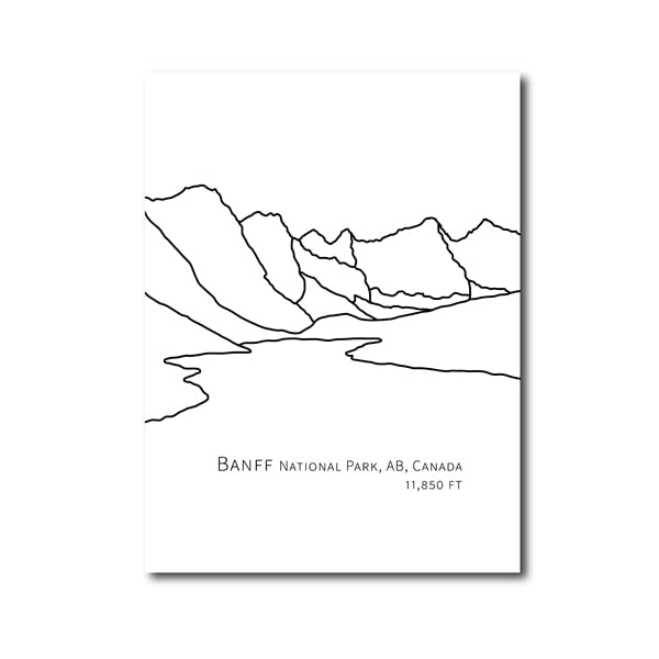 National Park Landscape Wall Art Black White Fine Art Canvas Print Minimalist Picture For Living Room Dining Room Picture For Home Office Interior Decor
