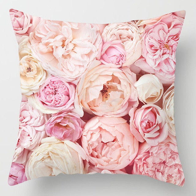 Pink Marble Print 45x45cm Cushion Cover For Sofa Throw Cushions Pillowcase Trendy Pillow Cover Nordic Style Living Room Decor