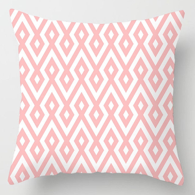 Pink Marble Print 45x45cm Cushion Cover For Sofa Throw Cushions Pillowcase Trendy Pillow Cover Nordic Style Living Room Decor