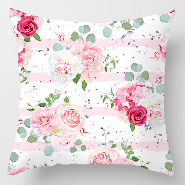 Pink Marble Print 45x45cm Cushion Cover For Sofa Throw Cushions Pillowcase Trendy Pillow Cover Nordic Style Living Room Decor