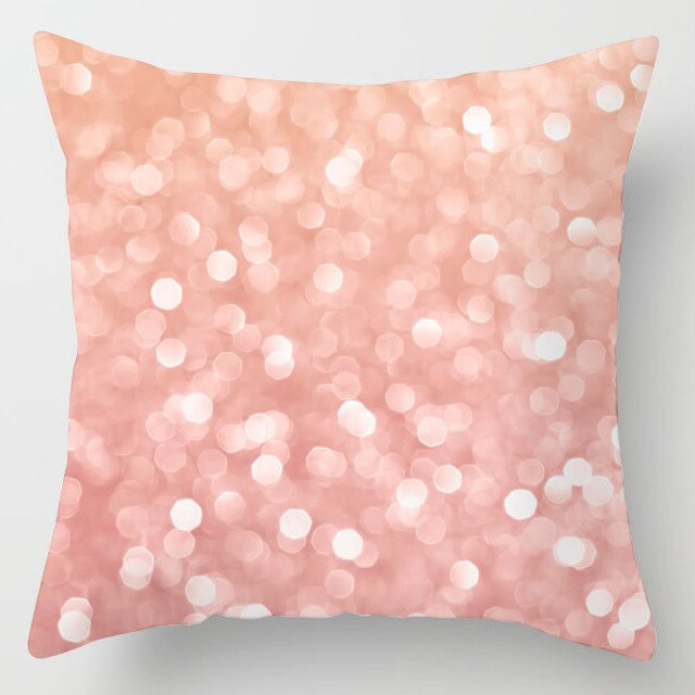 Pink Marble Print 45x45cm Cushion Cover For Sofa Throw Cushions Pillowcase Trendy Pillow Cover Nordic Style Living Room Decor