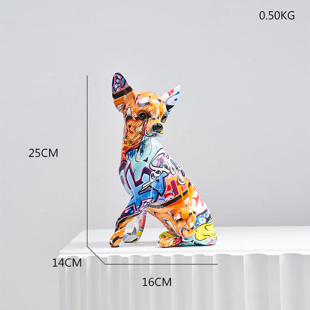 Multicolor Balloon Dog Statues Abstract Animal Ornaments Modern Miniature Art Sculptures Decoration For Living Room Bedroom Nordic Home Decor