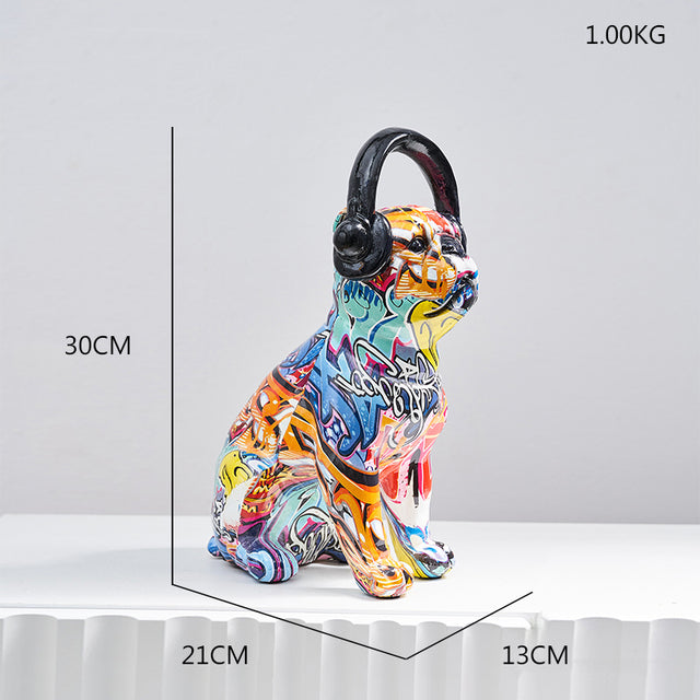 Multicolor Balloon Dog Statues Abstract Animal Ornaments Modern Miniature Art Sculptures Decoration For Living Room Bedroom Nordic Home Decor