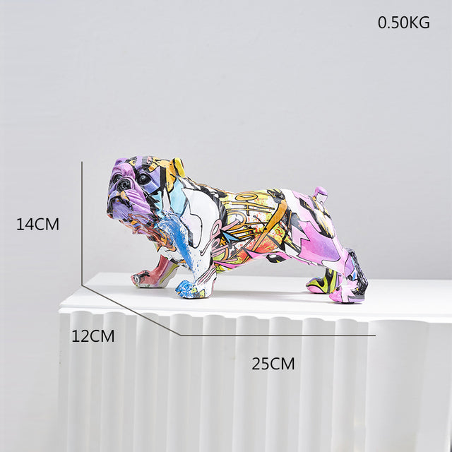 Multicolor Balloon Dog Statues Abstract Animal Ornaments Modern Miniature Art Sculptures Decoration For Living Room Bedroom Nordic Home Decor