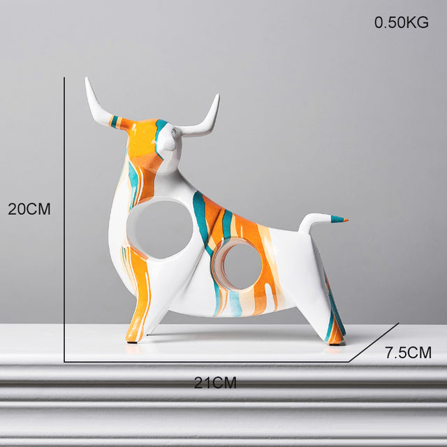 Multicolor Balloon Dog Statues Abstract Animal Ornaments Modern Miniature Art Sculptures Decoration For Living Room Bedroom Nordic Home Decor
