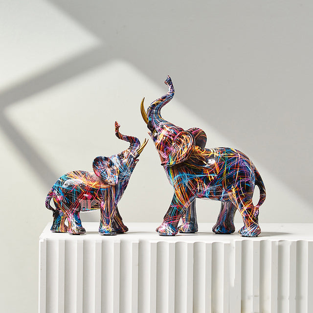 Multicolor Balloon Dog Statues Abstract Animal Ornaments Modern Miniature Art Sculptures Decoration For Living Room Bedroom Nordic Home Decor