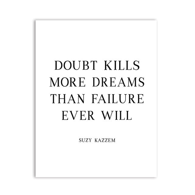 Follow Your Dreams Poster Don't Give Up Inspirational Quotation Wall Art With Beautiful Monstera Leaf Painting Fine Art Nordic Style Canvas Prints