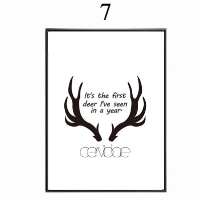 Abstract Minimalist Black And White Nordic Symbols Scandinavian Wall Art Giclee Canvas Posters For Living Room Home Decor