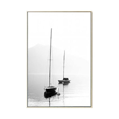 Abstract Landscape Birds Feather Minimalist Nordic Fine Art Canvas Prints Black White White Photographic Art For Modern Home Office Decor