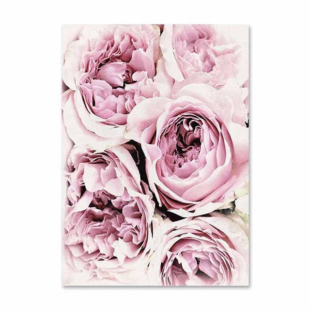 Beautiful Pink Rose Poster Love Was Made For Me And You Love Quotation Fine Art Canvas Prints Nordic Style Interior Decor Paintings For Bedrooms