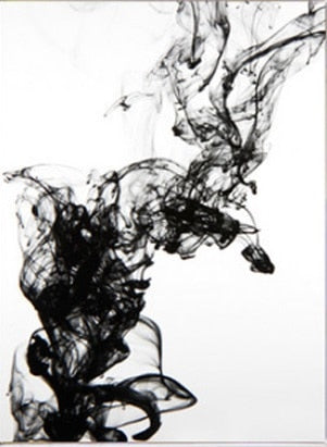 Abstract Black Ink Canvas Poster Water Art Black and White Paintings Modern Photographic Prints For Offices Salons and Modern Home Decor