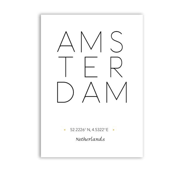 Amsterdam City Landscape Wall Art Black & White Minimalist Dutch Travel Posters Fine Art Canvas Prints Nordic Style Art For Modern Home Decor