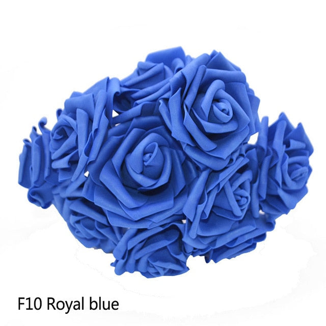 Colorful Bouquet Flowers Foam Roses Bridal Bouquet Tabletop Floral Display DIY Home Decor Nordic Floral Florist Supplies Packs of 25