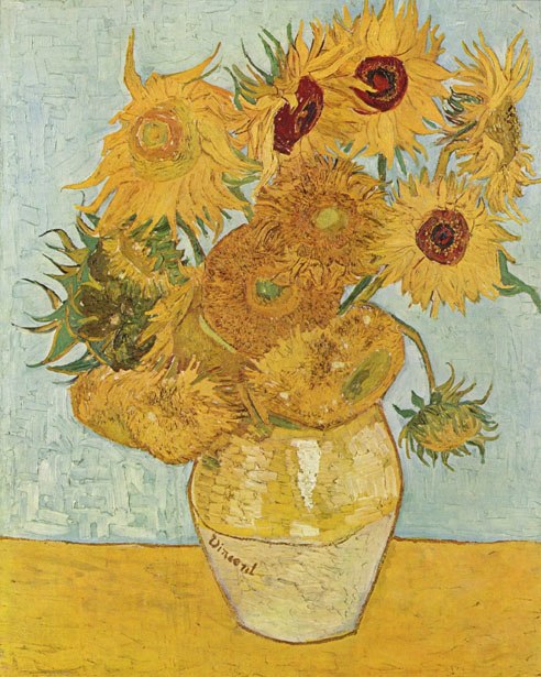 Sunflowers Posters Oil Paintings Fine Art Canvas Prints Wall Art Posters by Famous Dutch Post-Impressionist Van Gogh Paintings For Modern Home Decor