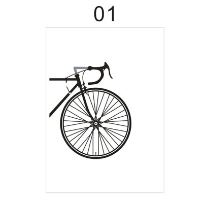 Abstract Minimalist Cycling Poster Wall Art Black and White Nordic Canvas Prints Paintings For Cyclists Pictures For Home Garage