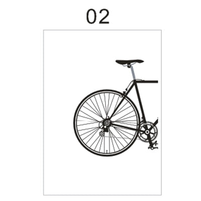 Abstract Minimalist Cycling Poster Wall Art Black and White Nordic Canvas Prints Paintings For Cyclists Pictures For Home Garage