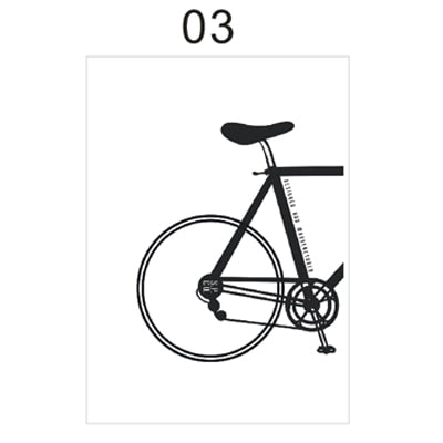 Abstract Minimalist Cycling Poster Wall Art Black and White Nordic Canvas Prints Paintings For Cyclists Pictures For Home Garage