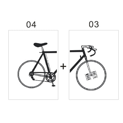 Abstract Minimalist Cycling Poster Wall Art Black and White Nordic Canvas Prints Paintings For Cyclists Pictures For Home Garage