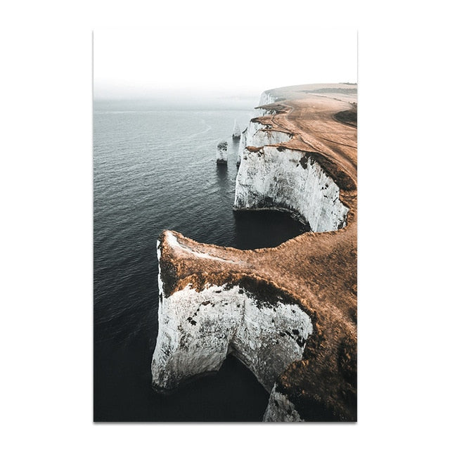 The Peace Of Nature. Rugged Coastal Wilderness Landscape Seascapes Fine Art Canvas Prints Scandinavian Style Modern Home Interior Decor