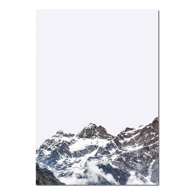 Blue Ridge Mountains Wall Art Matterhorn Minimalist Keep Life Simple Nordic Style Fine Art Canvas Prints For Modern Home Interior Decor