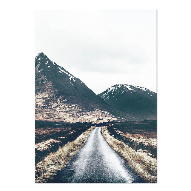 Explore. Dream. Discover. Northern Landscape Wilderness Nature Fine Art Canvas Prints Nordic Style Modern Home Interior Wall Decor