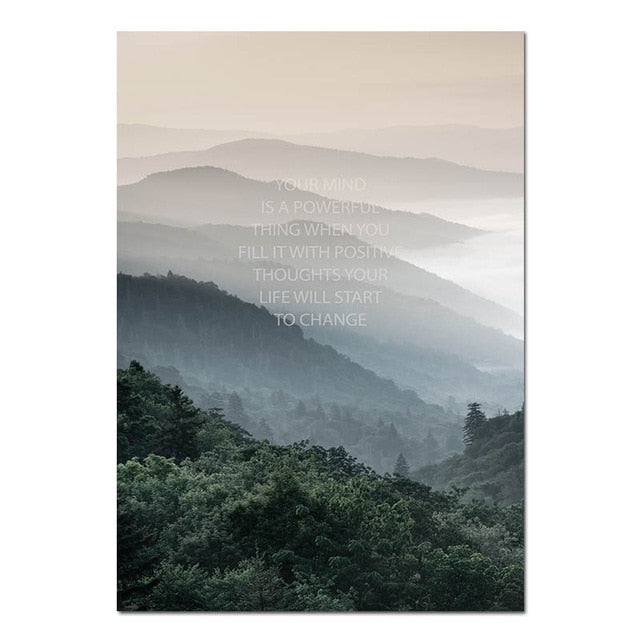 Explore. Dream. Discover. Northern Landscape Wilderness Nature Fine Art Canvas Prints Nordic Style Modern Home Interior Wall Decor