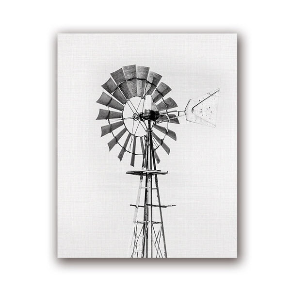 Vintage Windmill Black And White Minimalist Wall Art Fine Art Canvas Prints Posters For Farmhouse Kitchen Living Room Bedroom Modern Home Interior Decor