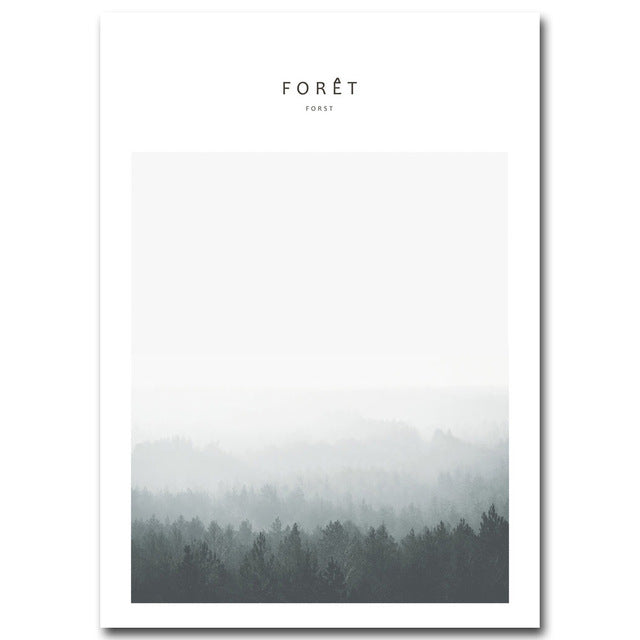 Simple Minimalist Black & White Scandinavian Gallery Wall Art Fine Art Canvas Prints Nordic Style Posters For Living Room Modern Home Decor