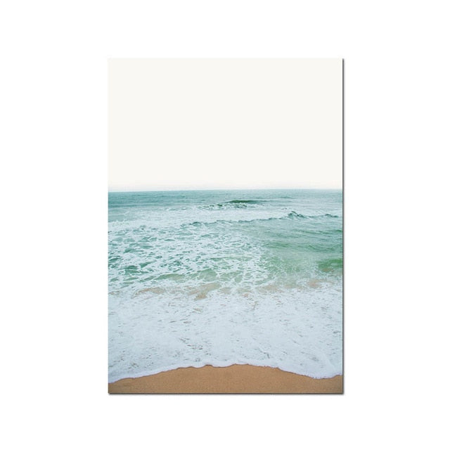 Tropical Ocean Dreams Gallery Wall Art Summer Beach Surf Sunset Minimalist Nordic Style Fine Art Canvas Prints For Modern Home Decor