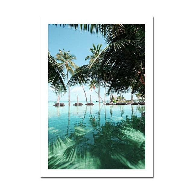 Exotic Tropical Dreams Travel Posters Pineapple & Palms Holiday Dreams Gallery Wall Art Fine Art Canvas Prints Pictures Nordic Style Home Decor